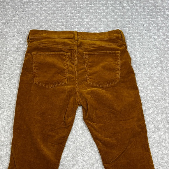 J. Crew Women Size 30 Orange/Brown Corduroy Mid Rise Straight Leg Pants - Picture 7 of 7